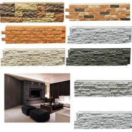 Interior Home Decor Fashion 3D PU Stone Wall Panel