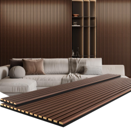 Interior Wall Decor Acoustic Wood Fluted Wall Panel